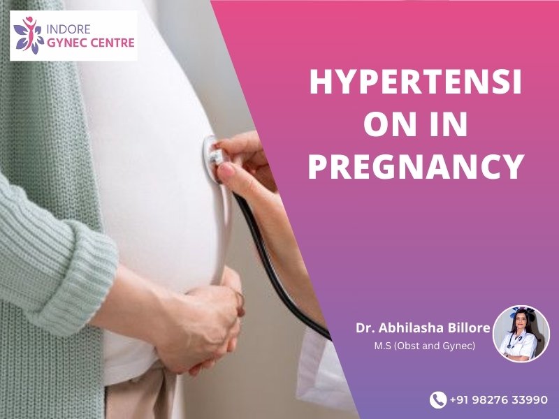 Pregnant woman being checked for blood pressure by doctor – Hypertension in Pregnancy care in Indore with Dr. Abhilasha Billore
