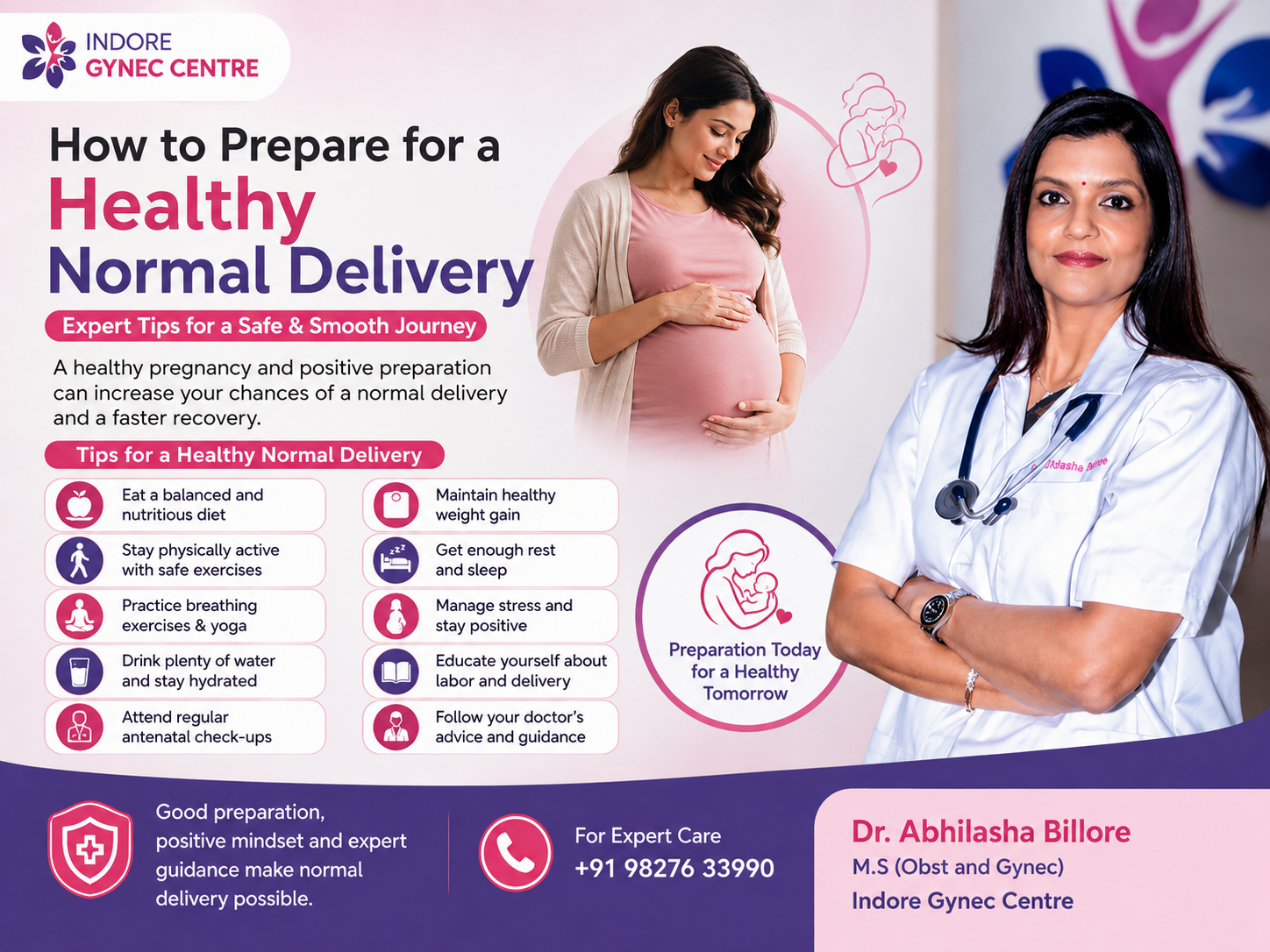 How to prepare for a healthy normal delivery – pregnancy preparation tips